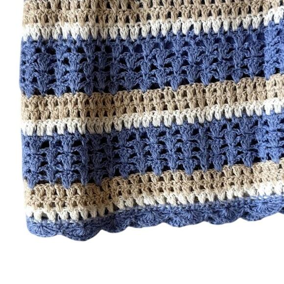 Croft & Barrow Short Sleeve Knit Crochet Lined Sweater Size Med. Women's - Picture 3 of 5